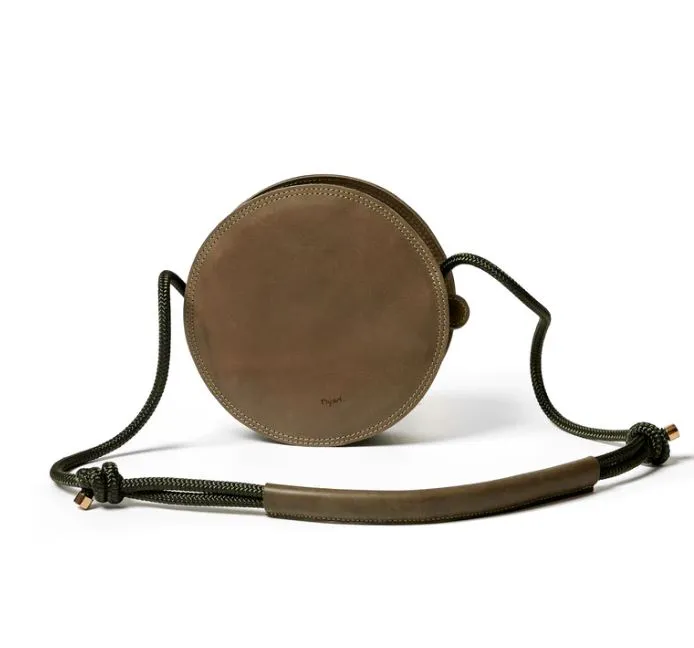 Dot Single Strap Round Sling Bag - Green