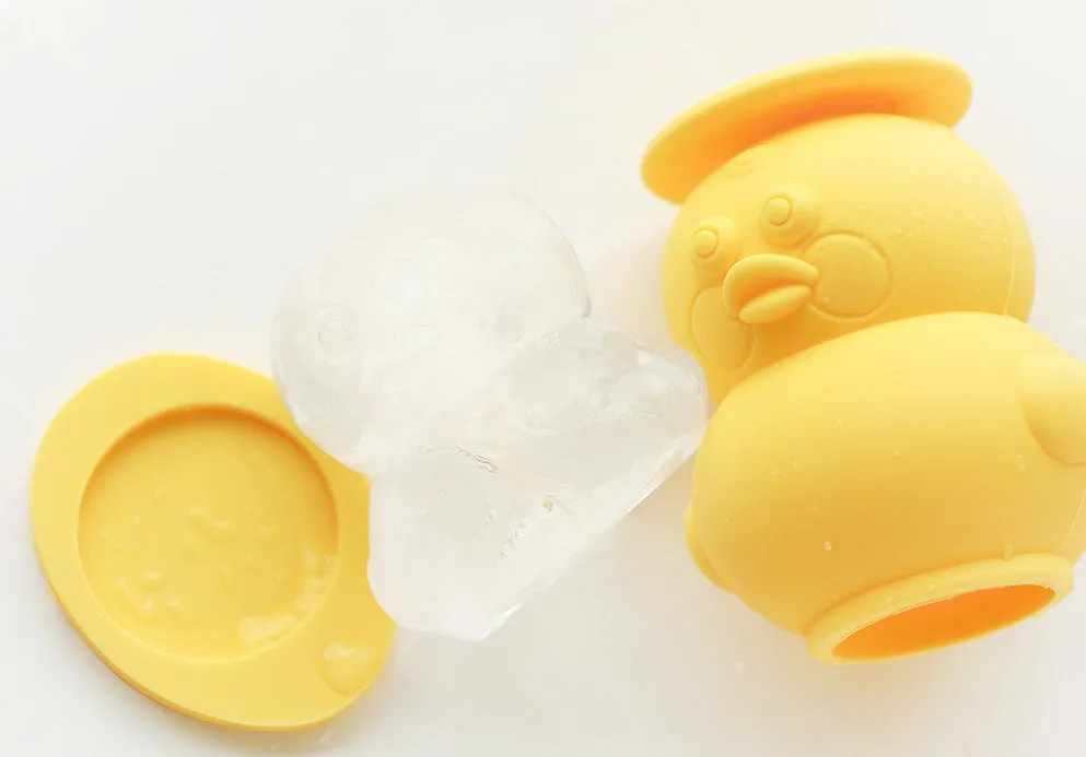 Duck Bear Silicone Ice Maker Accessories Mold Home Cafe Cute Novelty non-toxic Frozen