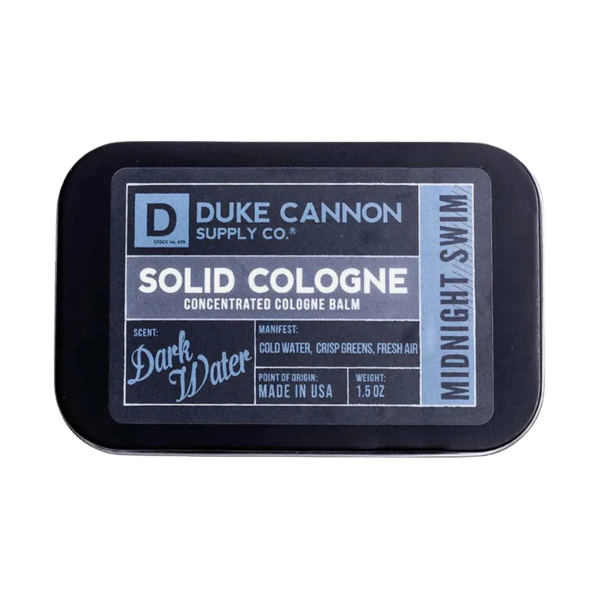 Duke Cannon Solid Cologne Bar - Midnight