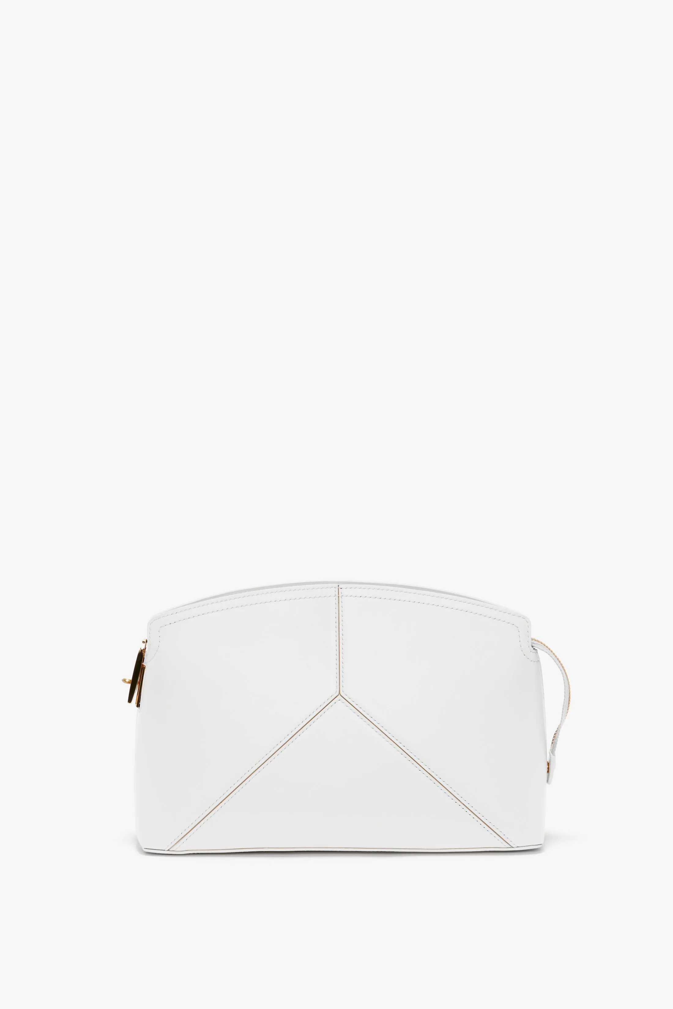 Exclusive Victoria Clutch Bag In White Leather