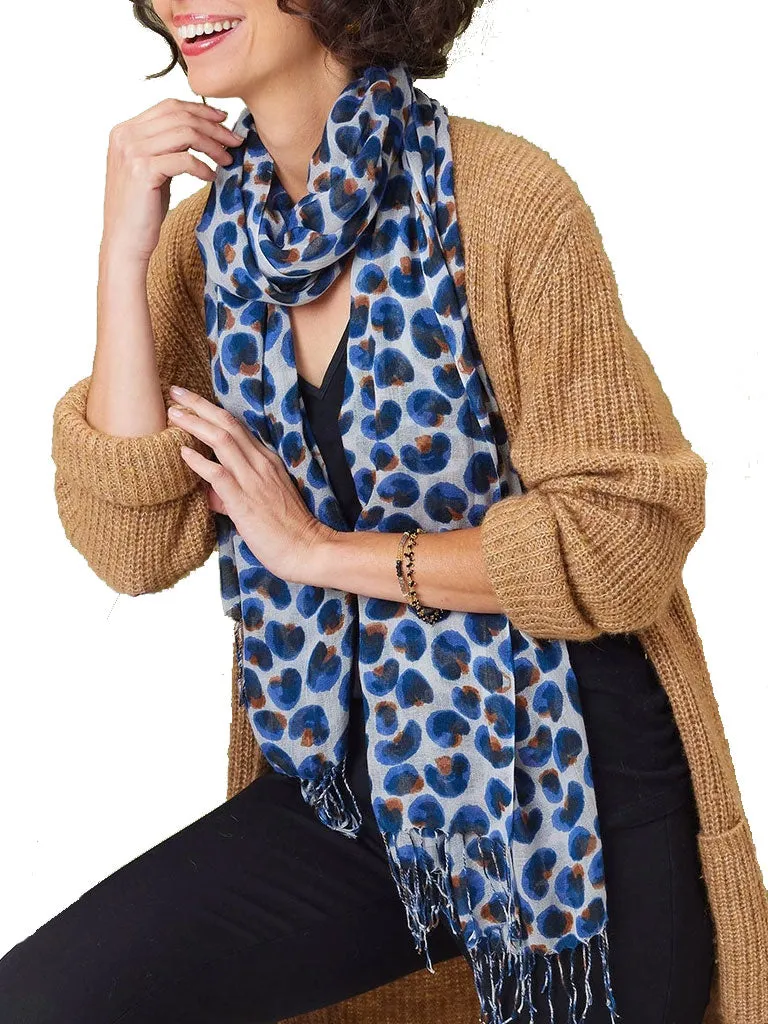 Featherweight Leopard Scarf