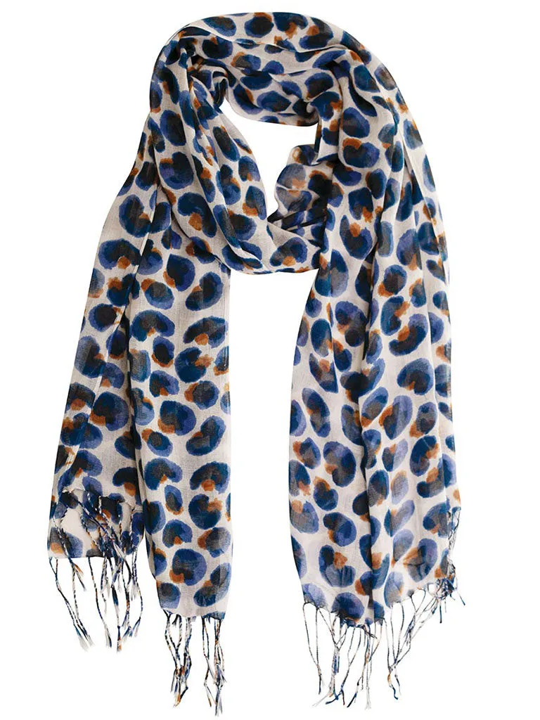 Featherweight Leopard Scarf