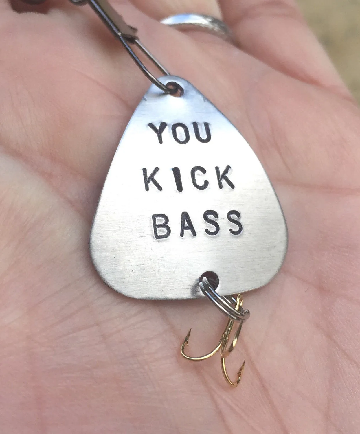 Fishing Lure,Fathers Day Gift, Gift,You Kick Bass, For Him, Boyfriend Gift, Personalized Fishing Lure, Hooked On Your Love,natashaaloha