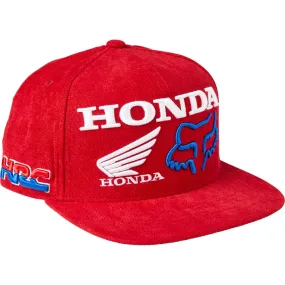 Fox Honda HRC Snapback Hat Flame Red