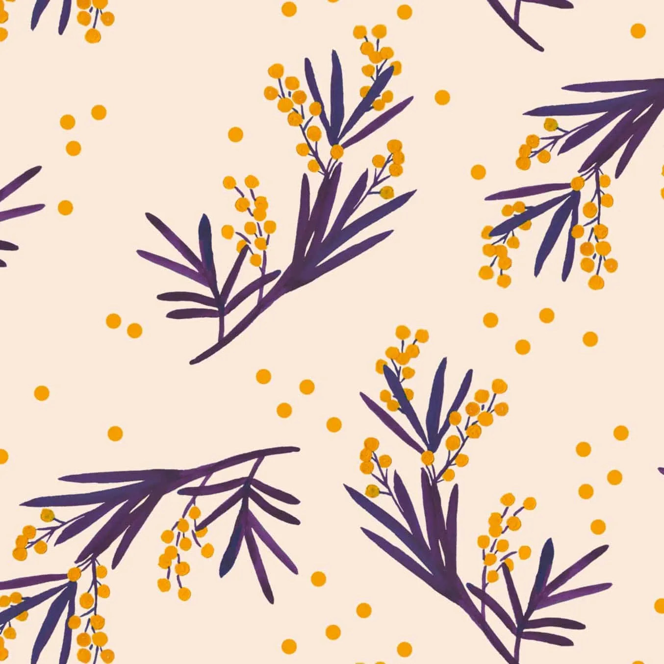 French Viscose Rayon Fabric in Mimosa