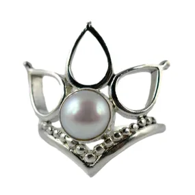 Freshwater Pearl 925 Solid Sterling Silver Handmade Ring Size 4-13 US