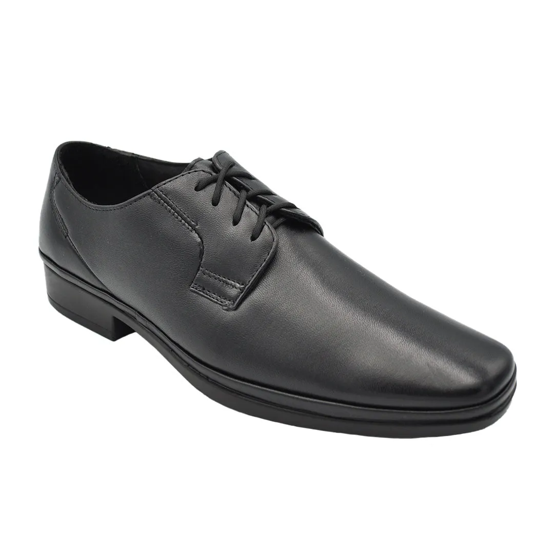 Gavel Angel Lambskin Black Leather Shoes