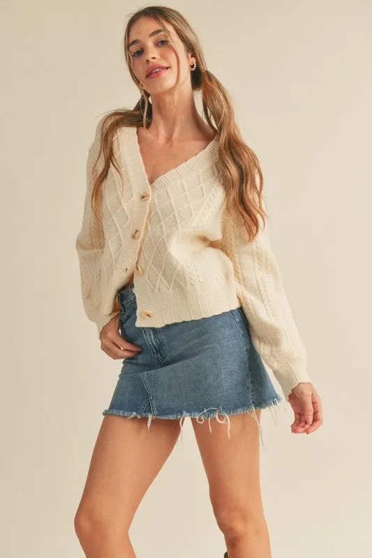 Georgina Cable Knit Cardi