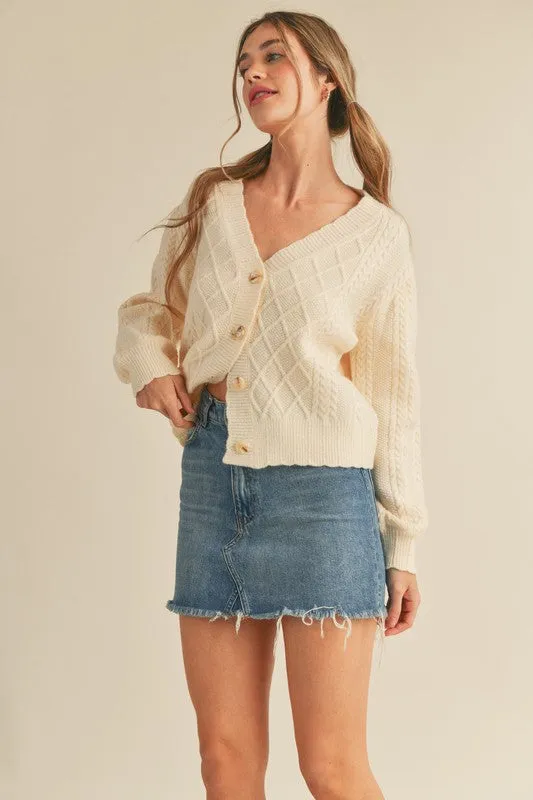 Georgina Cable Knit Cardi