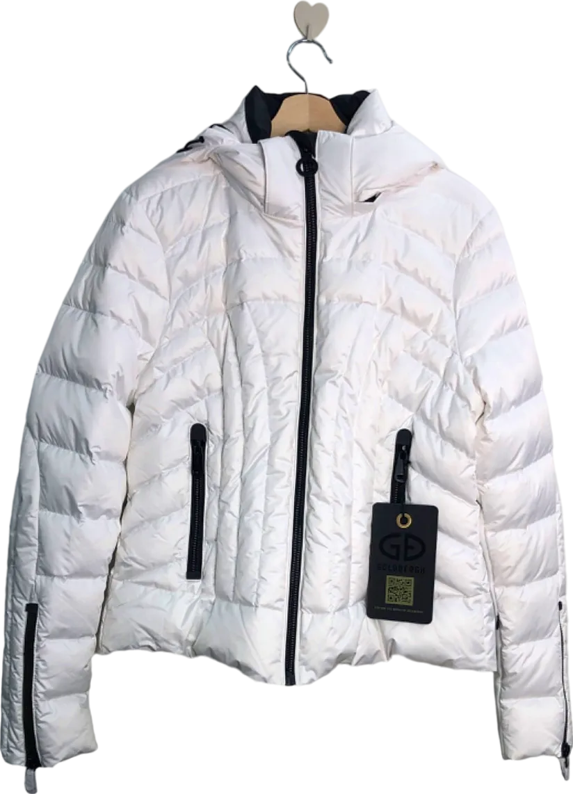 Goldbergh Luxury White Pikes Ski Jacket UK Size 14