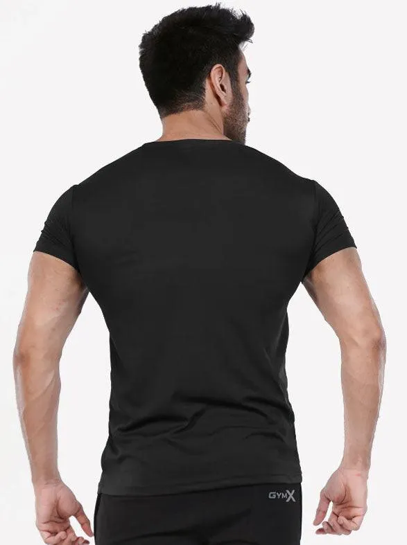 GymX Dark Black Flex Fit Tee - Sale