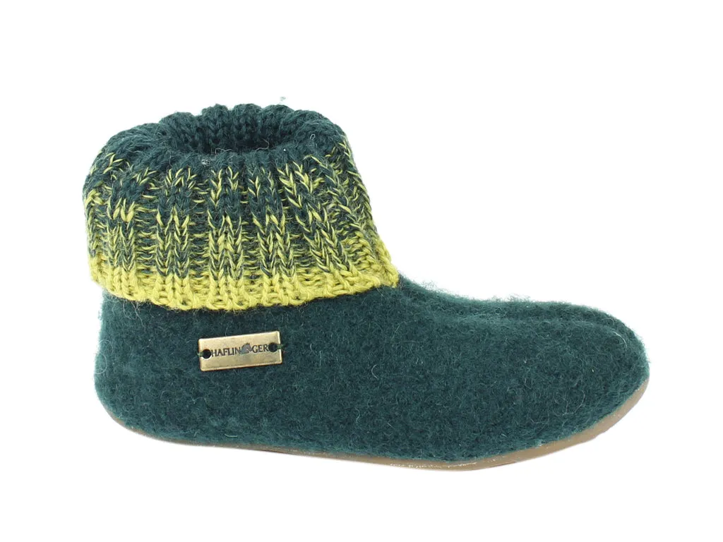 Haflinger Children's slippers Iris Green