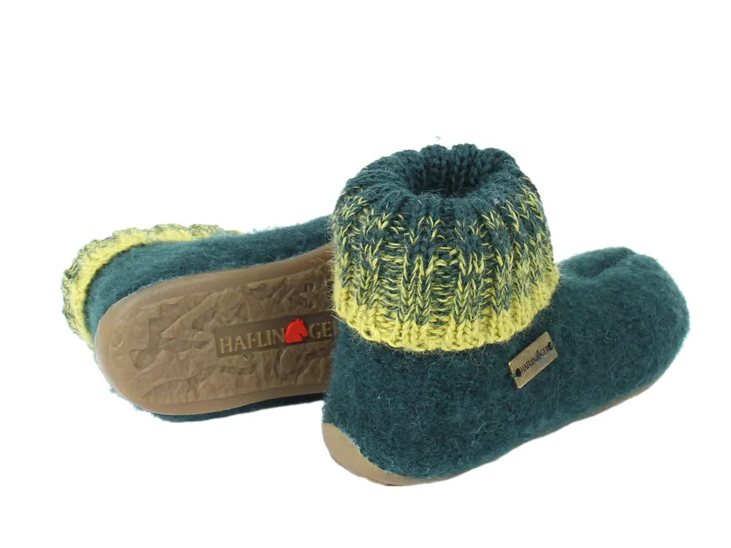 Haflinger Children's slippers Iris Green