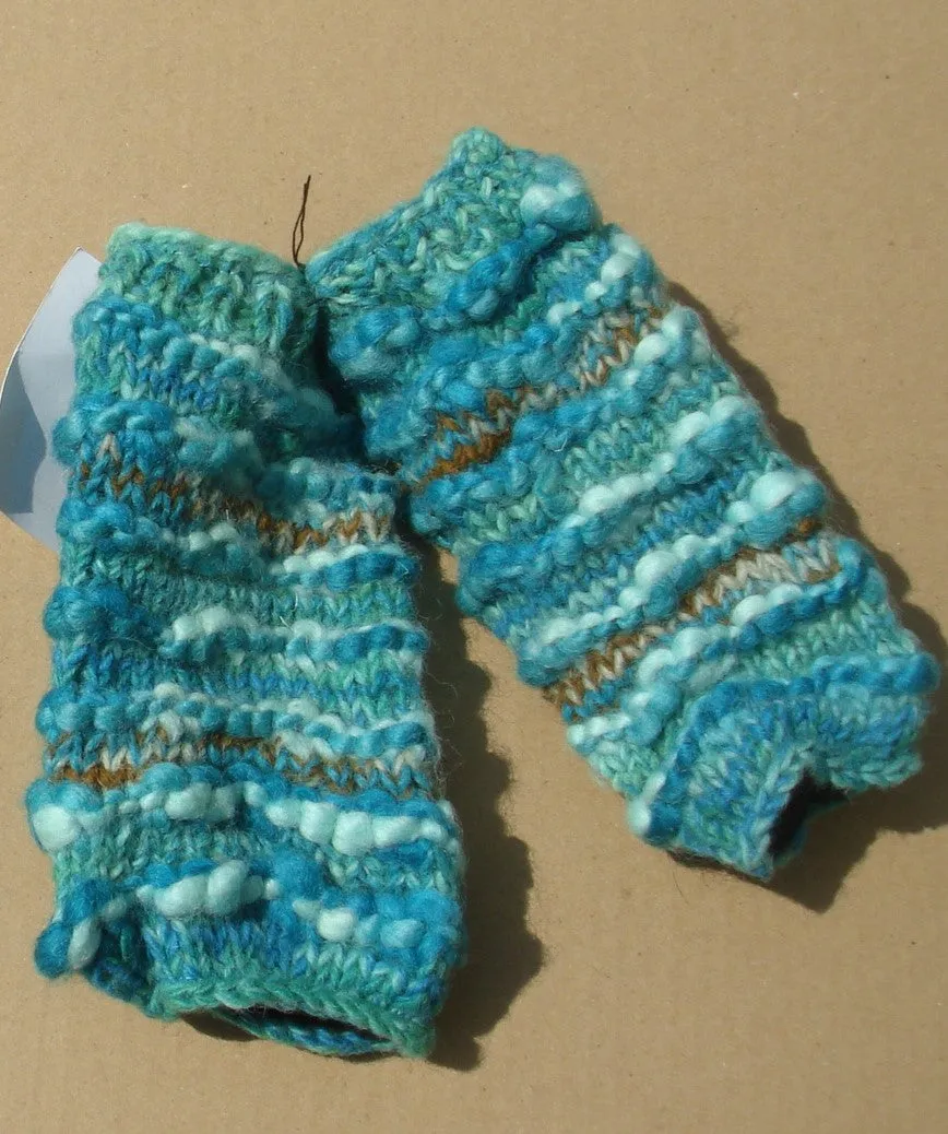 Handwarmer - Wool Ridged Teal