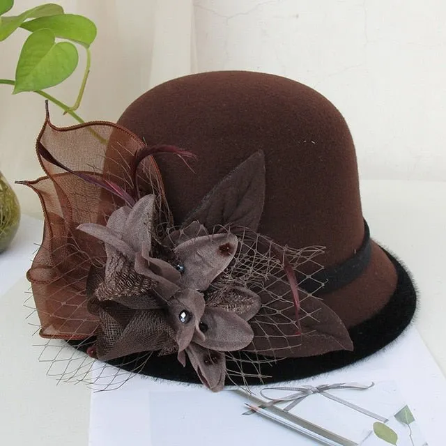 Hat Queen Orchya (Dark Coffee)