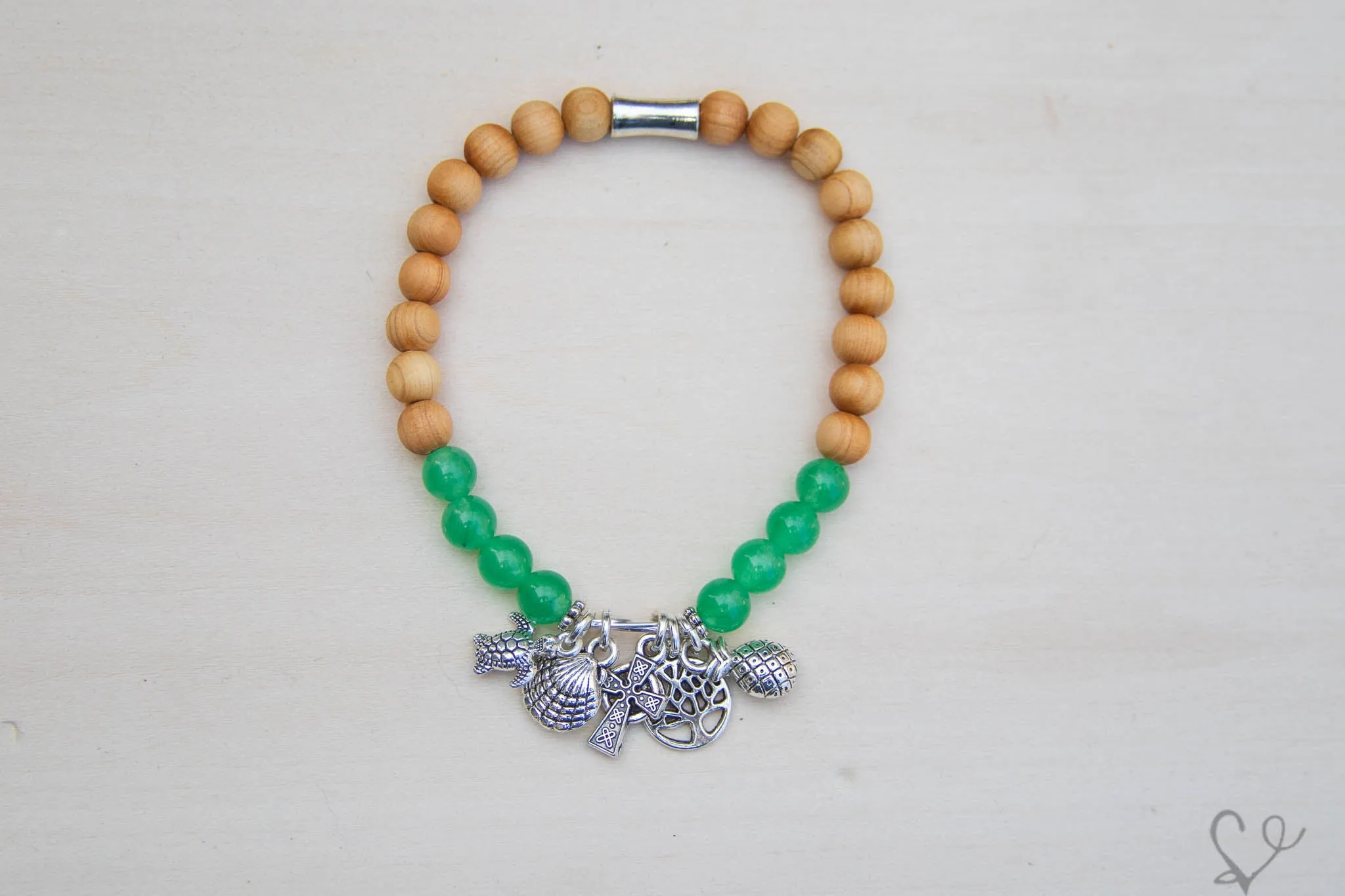 Holy City Gemstone Essential Oil Diffuser Charm Bracelet