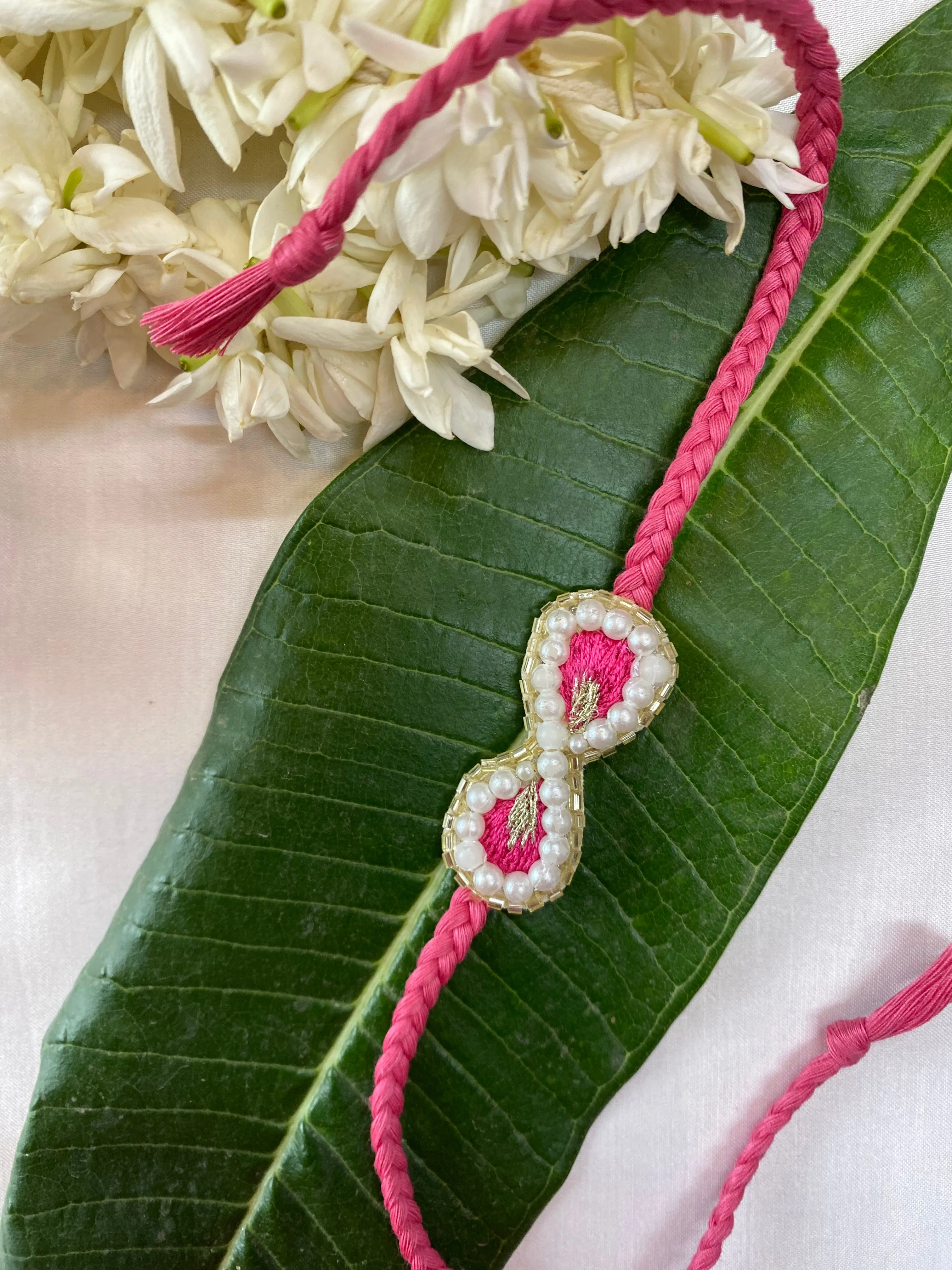 Infinity Embroidered rakhi