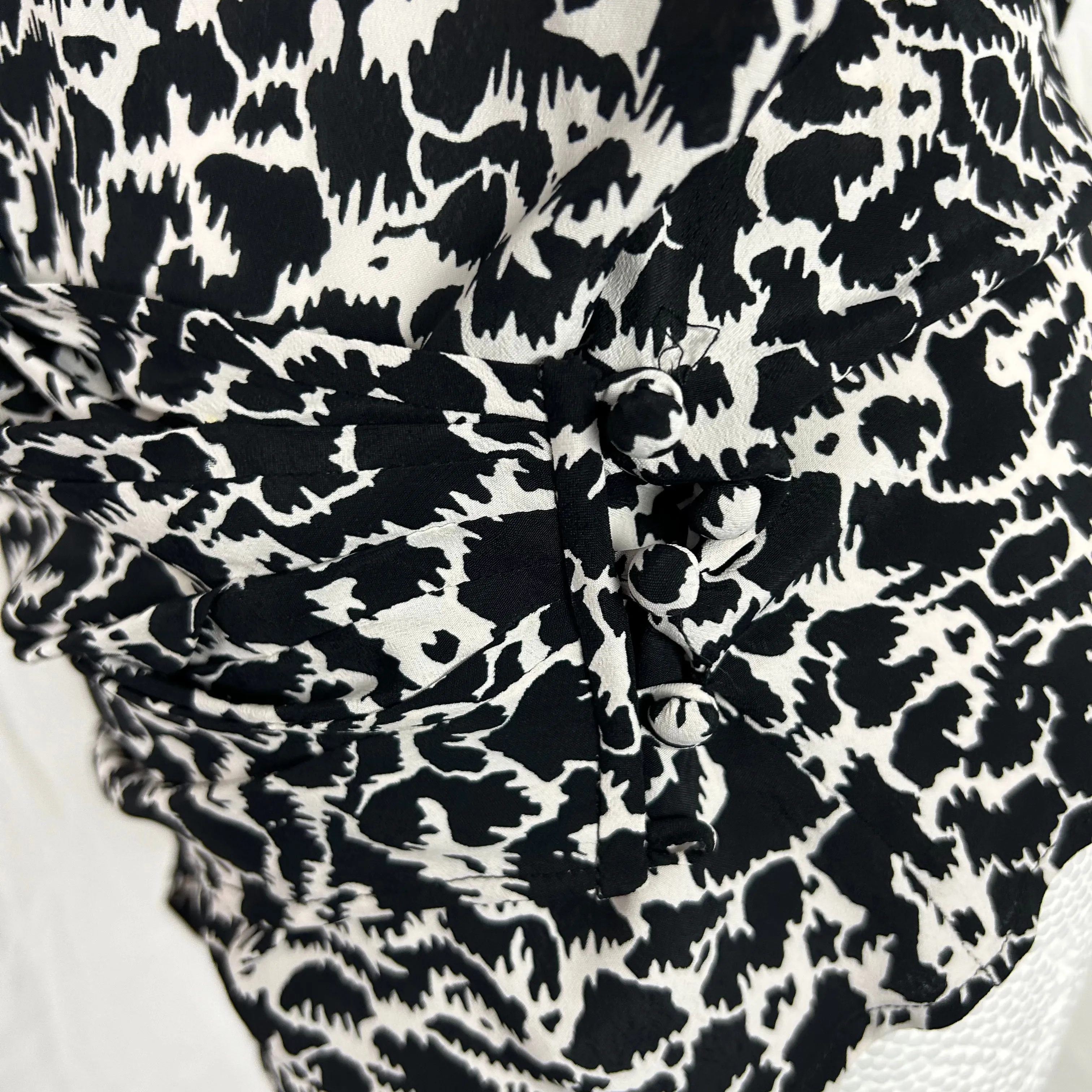 Isabel Marant Etoile Brand New Monochrome Print Siasi Top XXS