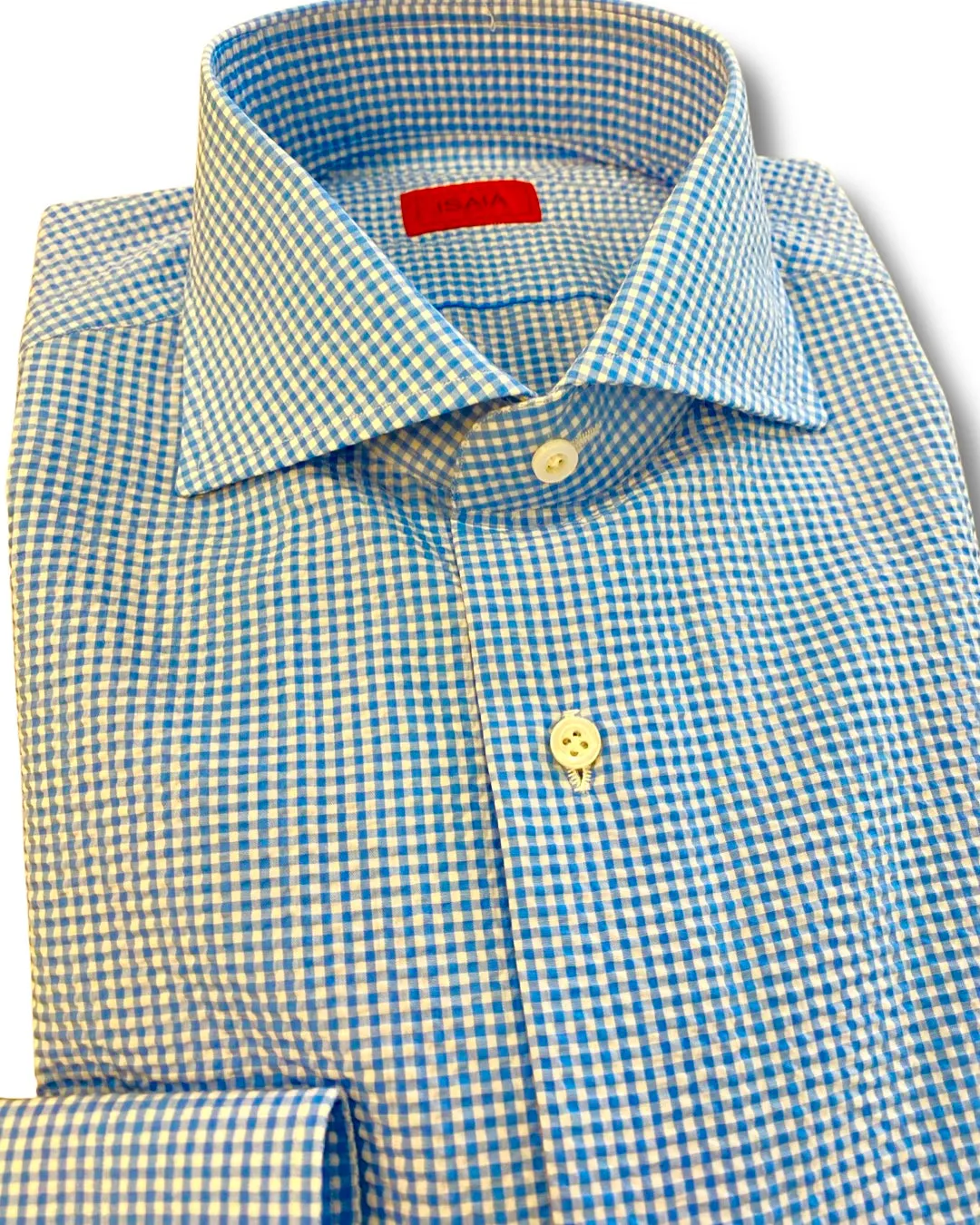 ISAIA Seersucker Button Down