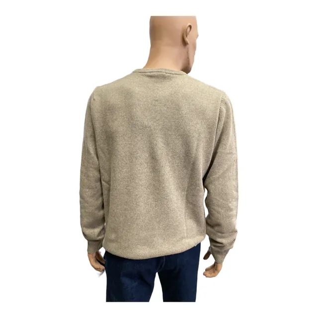 Italian Stories Men's hazelnut grass crew neck sweater