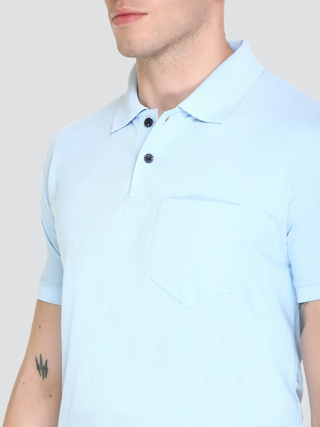 Jinxer Polo Neck Men T-Shirt