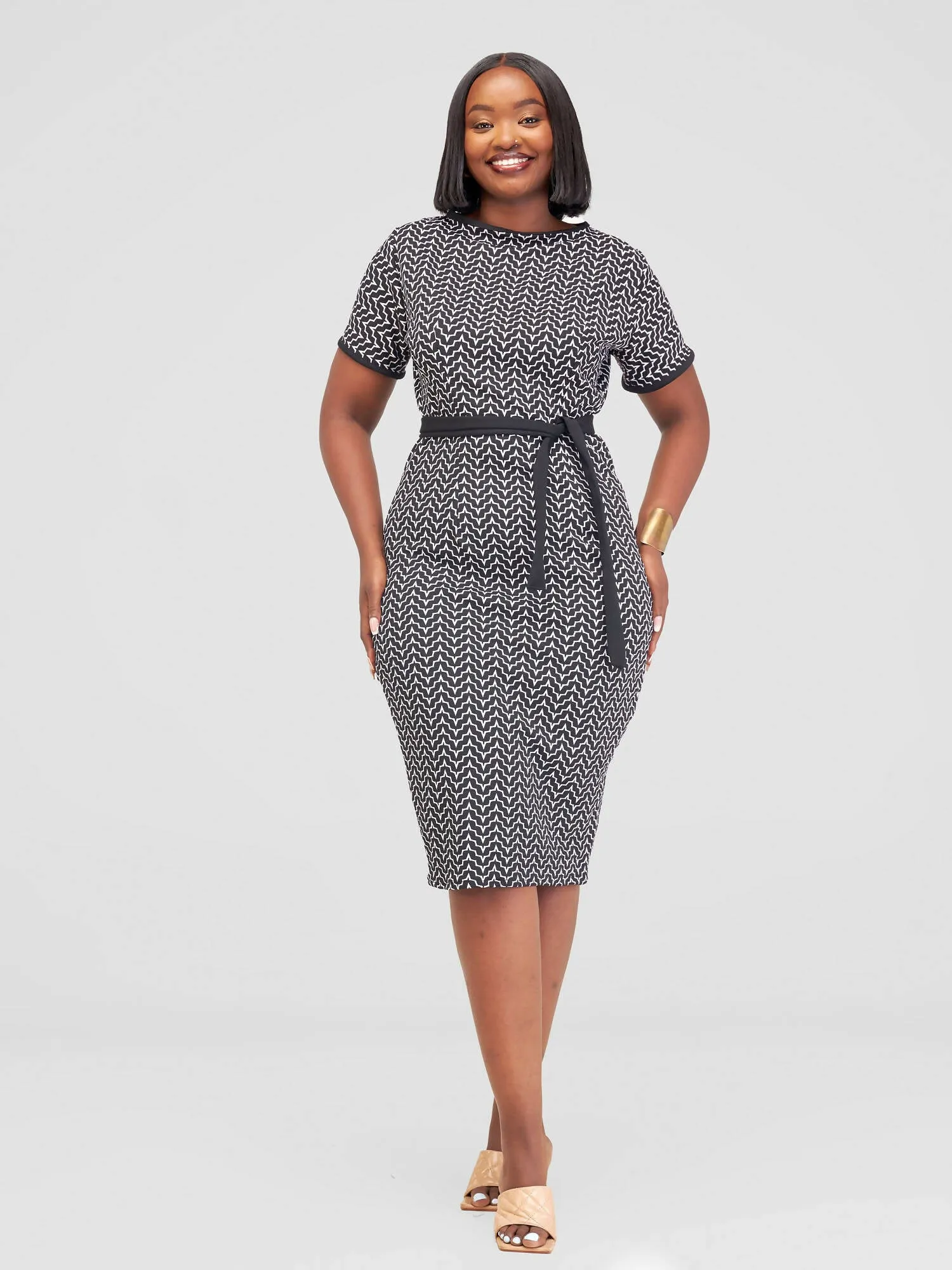 Kakiba Collections Wambui Dress - Black / White