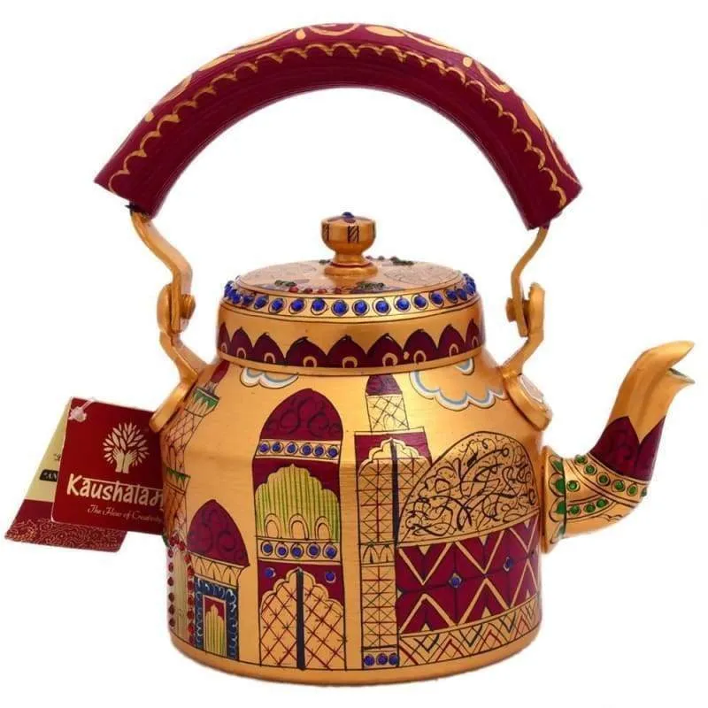 Kaushalam Tea Pot: Mediterranean Mania Aluminum