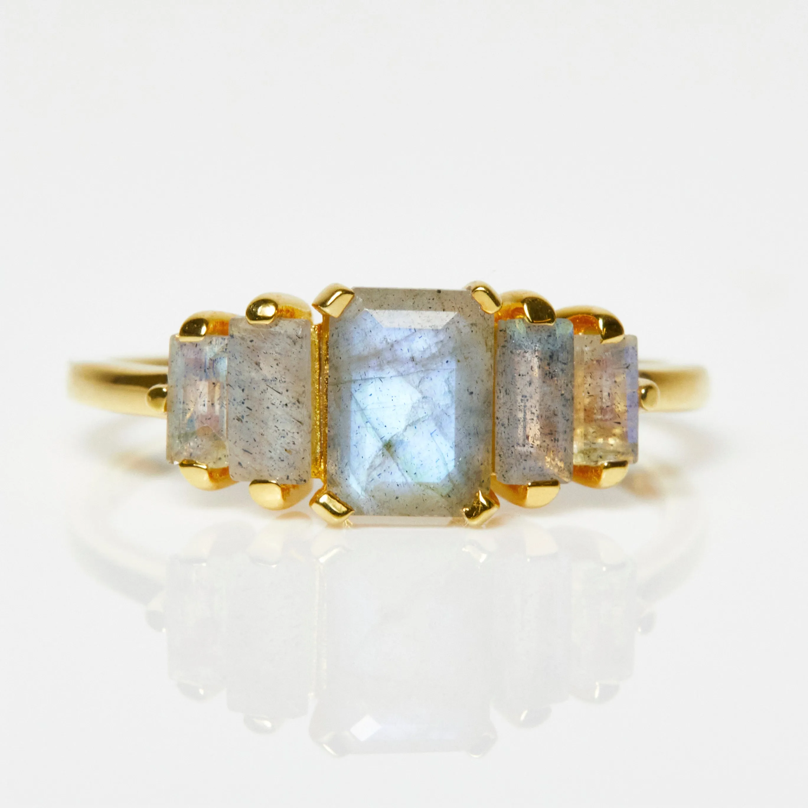 Labradorite Deco Ring