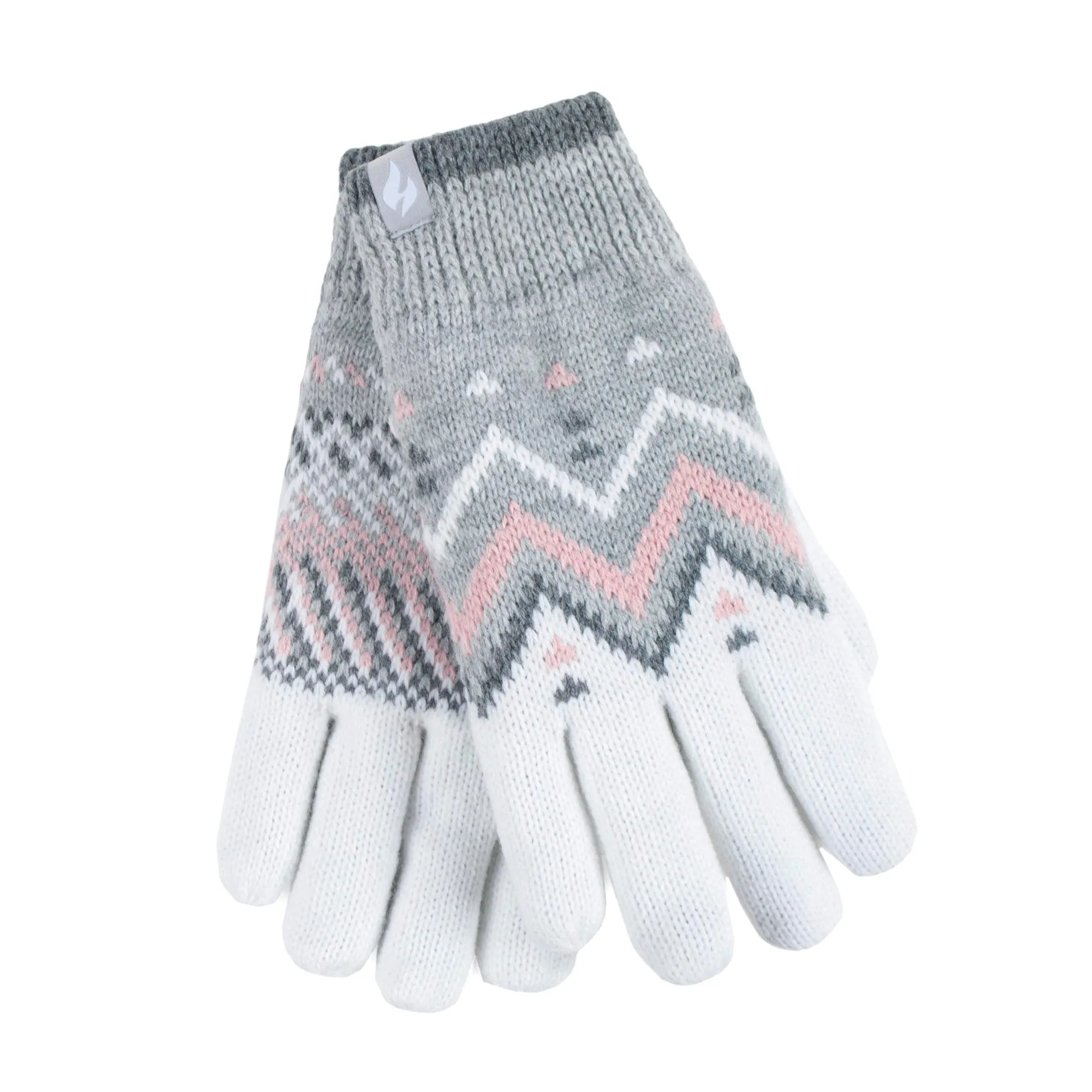 Ladies Lodore Gloves - Grey/Cream