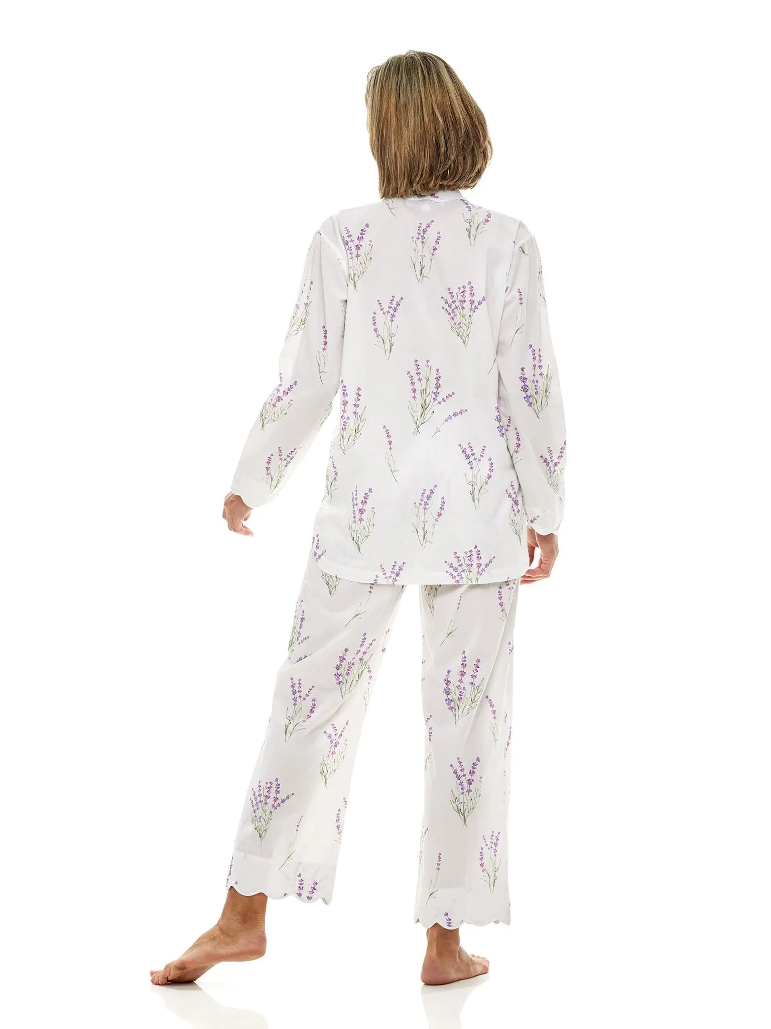 Lavender Print Pajamas