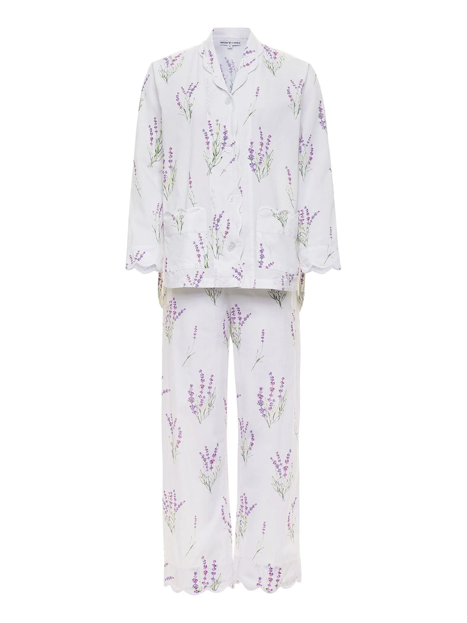 Lavender Print Pajamas