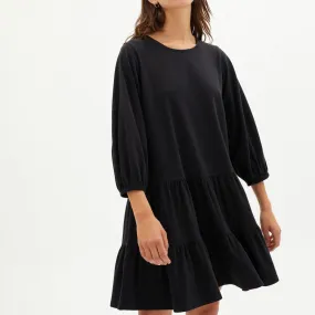 Lily Dress Black Organic Cotton