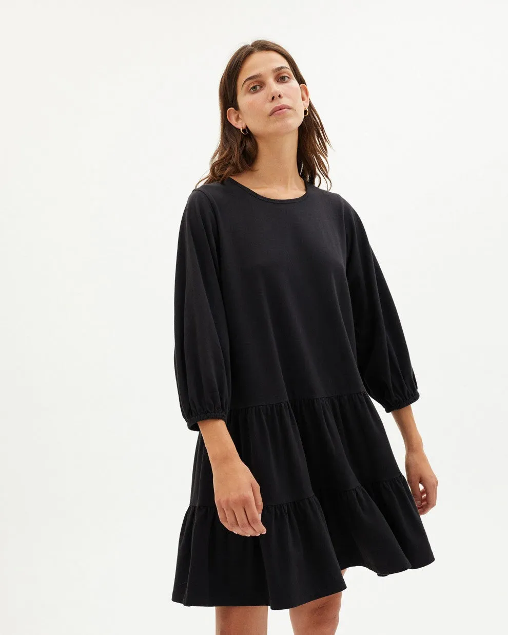 Lily Dress Black Organic Cotton