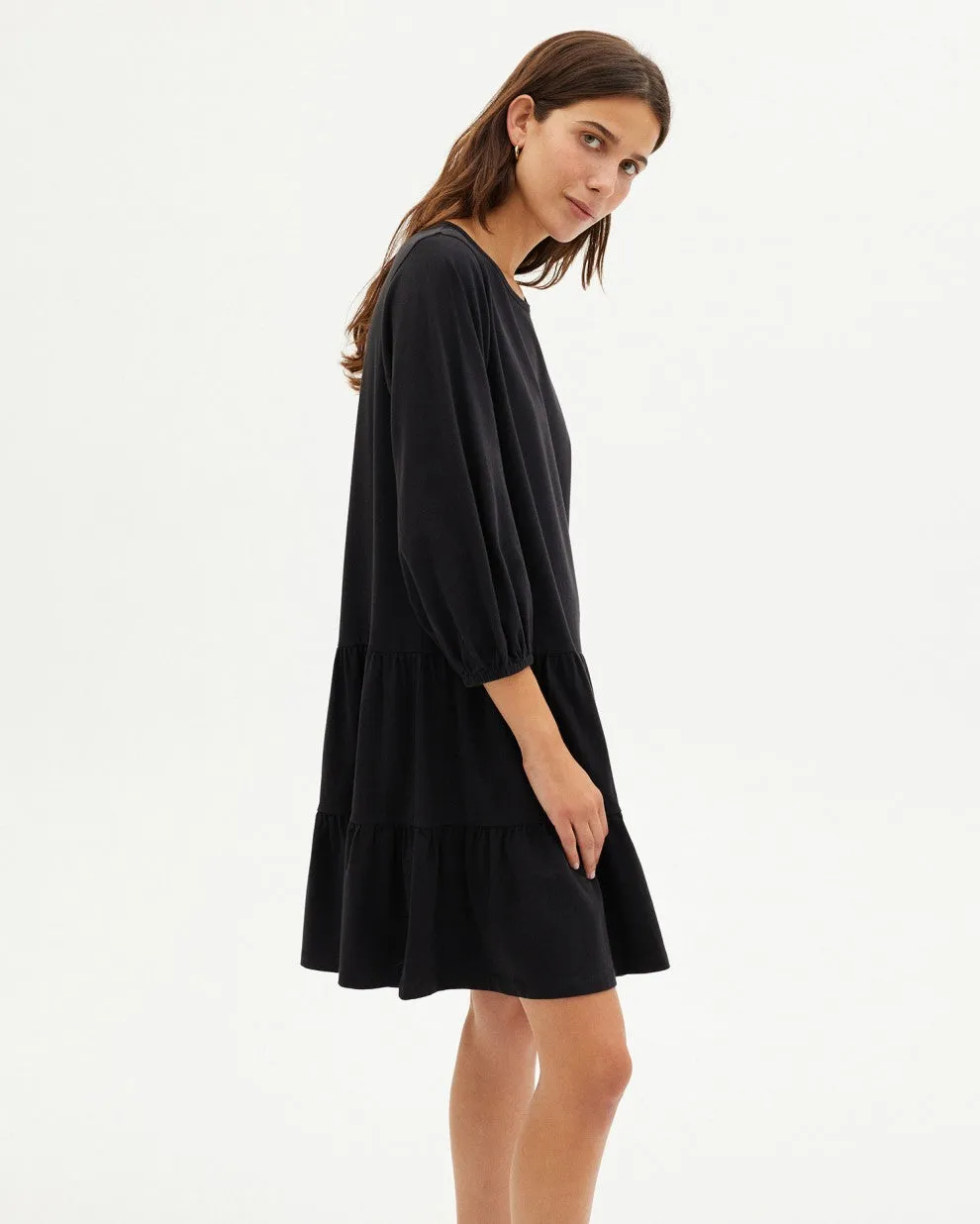 Lily Dress Black Organic Cotton