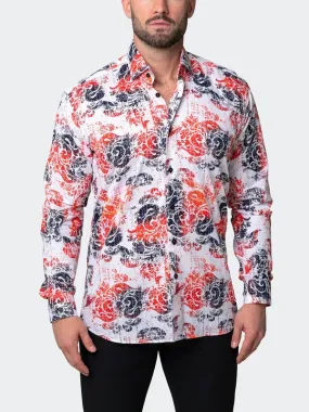 Maceoo Stretch Shirt | Fibonacci Husk Red