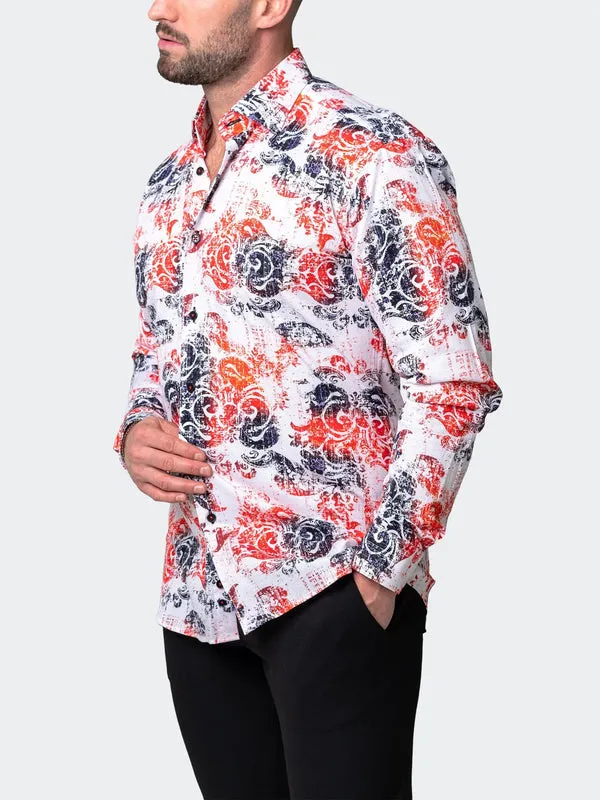 Maceoo Stretch Shirt | Fibonacci Husk Red