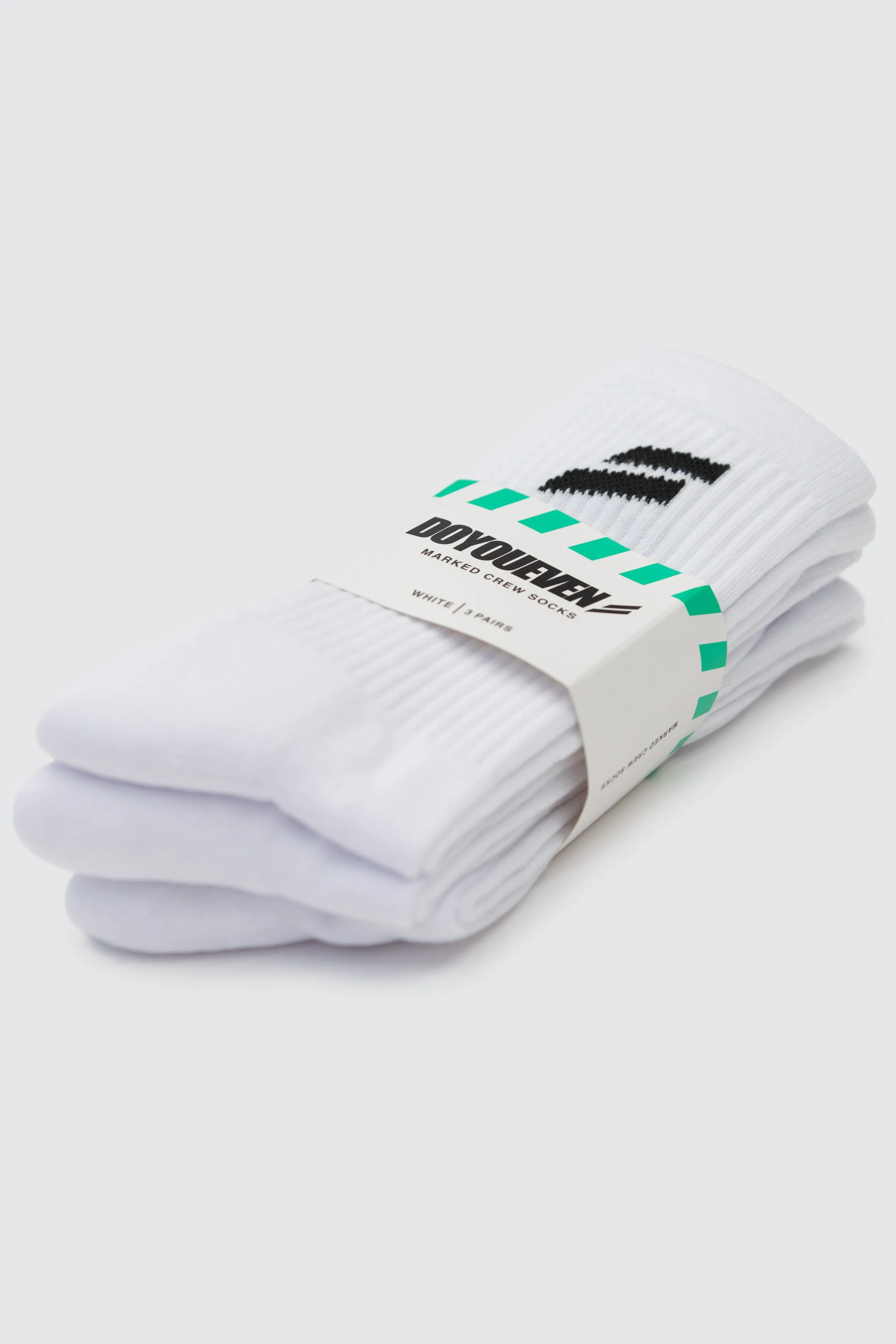 Mark Crew Socks 3pk - White