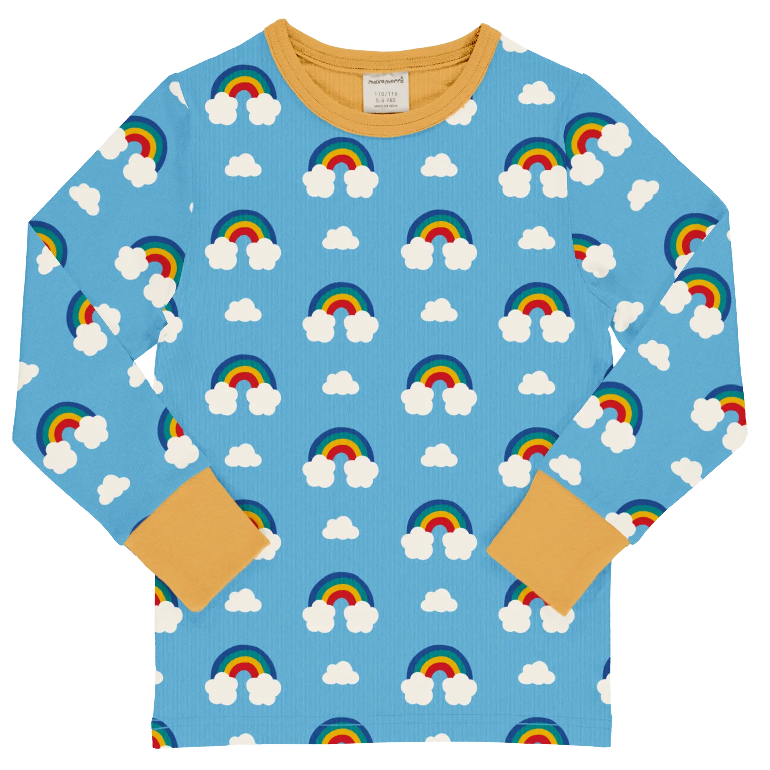 Maxomorra Rainbow Organic Cotton Long Sleeved Top