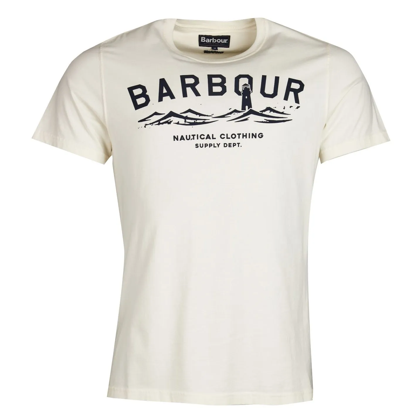 Men's Barbour | Bressay Crewneck T-Shirt | Whisper White