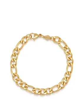 Men's Gold Figaro Bracelet in 6mm