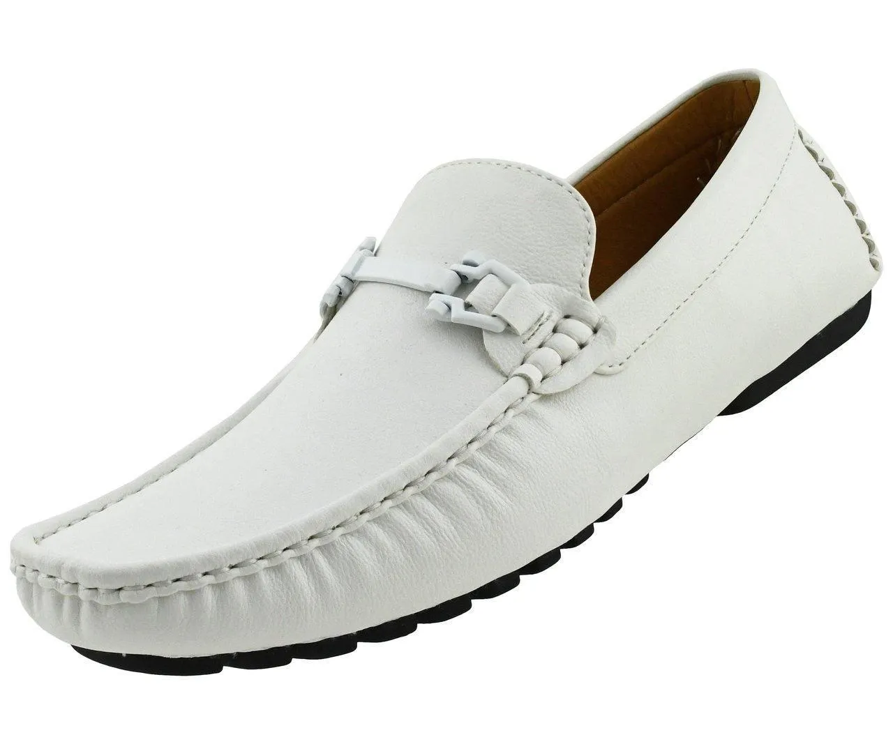 Men's White Casual Driving Moccasin/Loafers Shoes