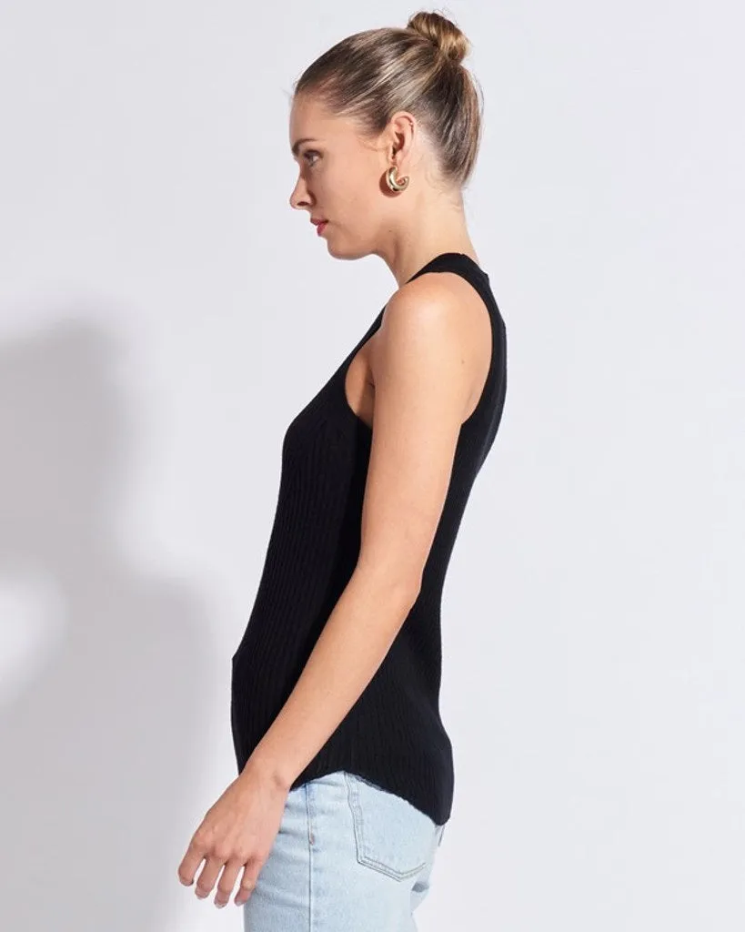 Merino Tank Knit Black