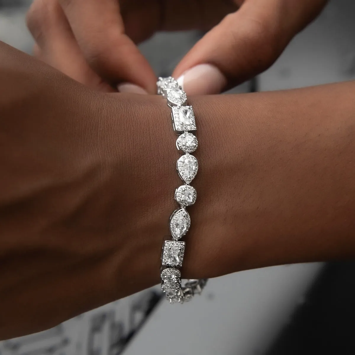 Mixed Diamond Pave Bracelet