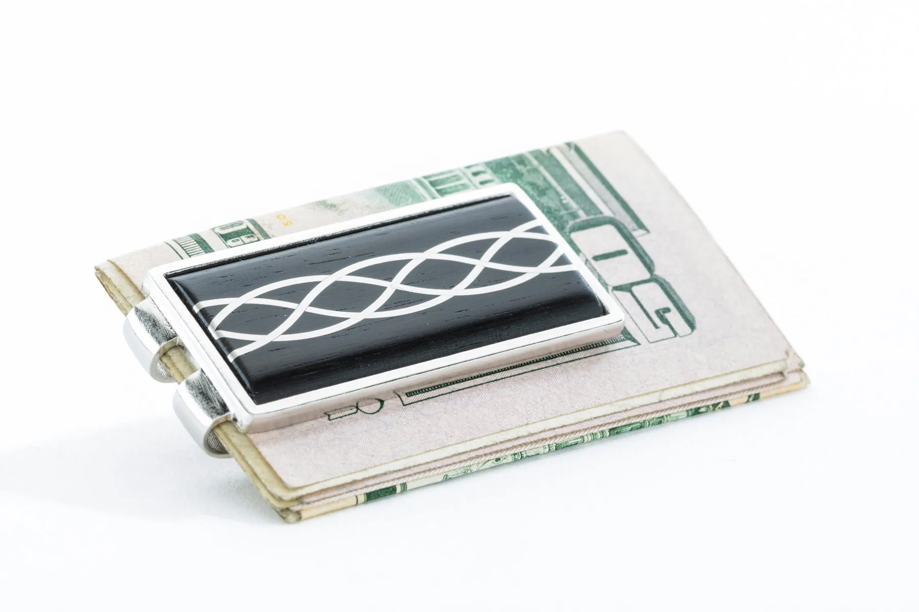 Money Clip - Silver Inlay