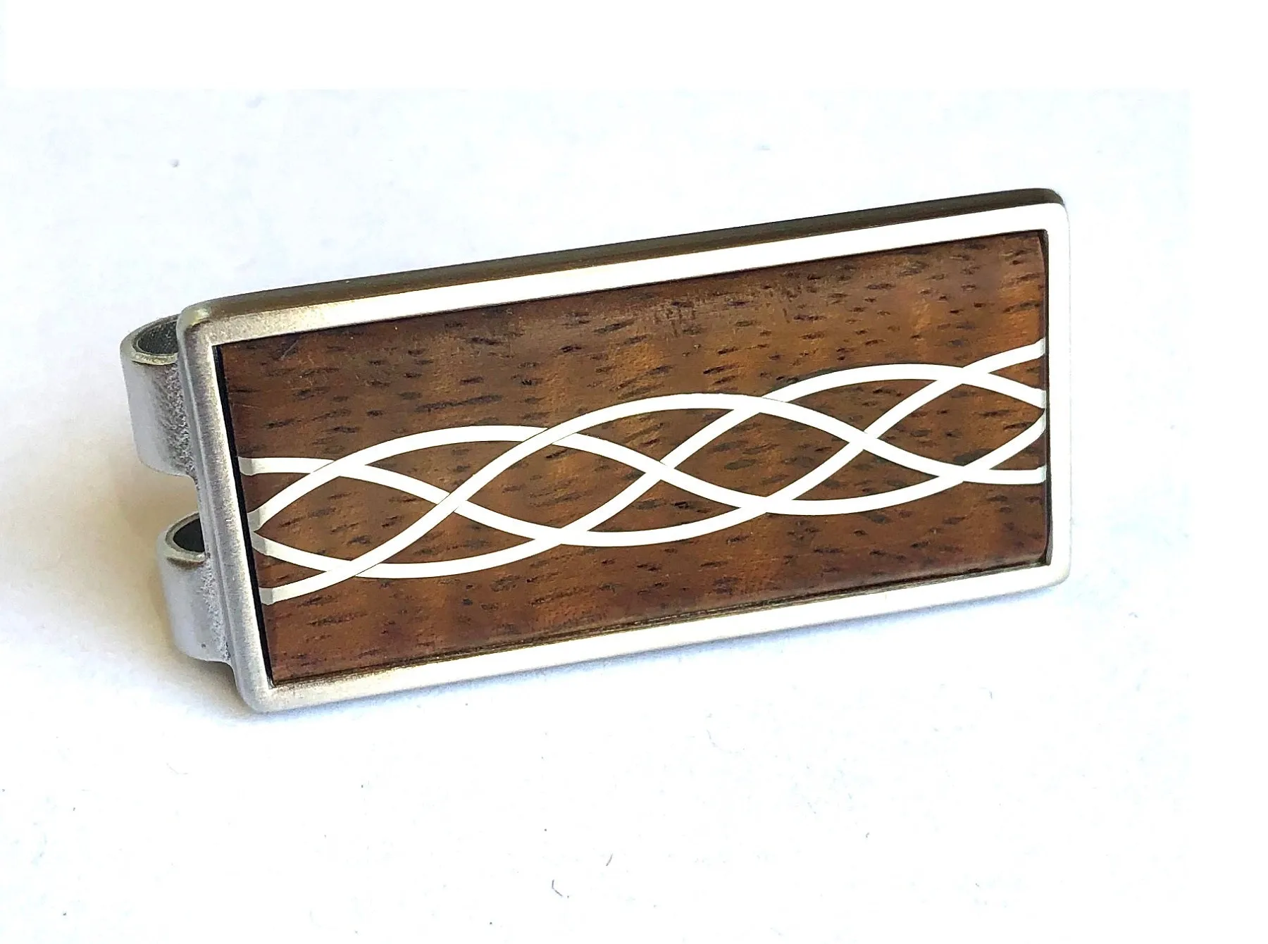 Money Clip - Silver Inlay