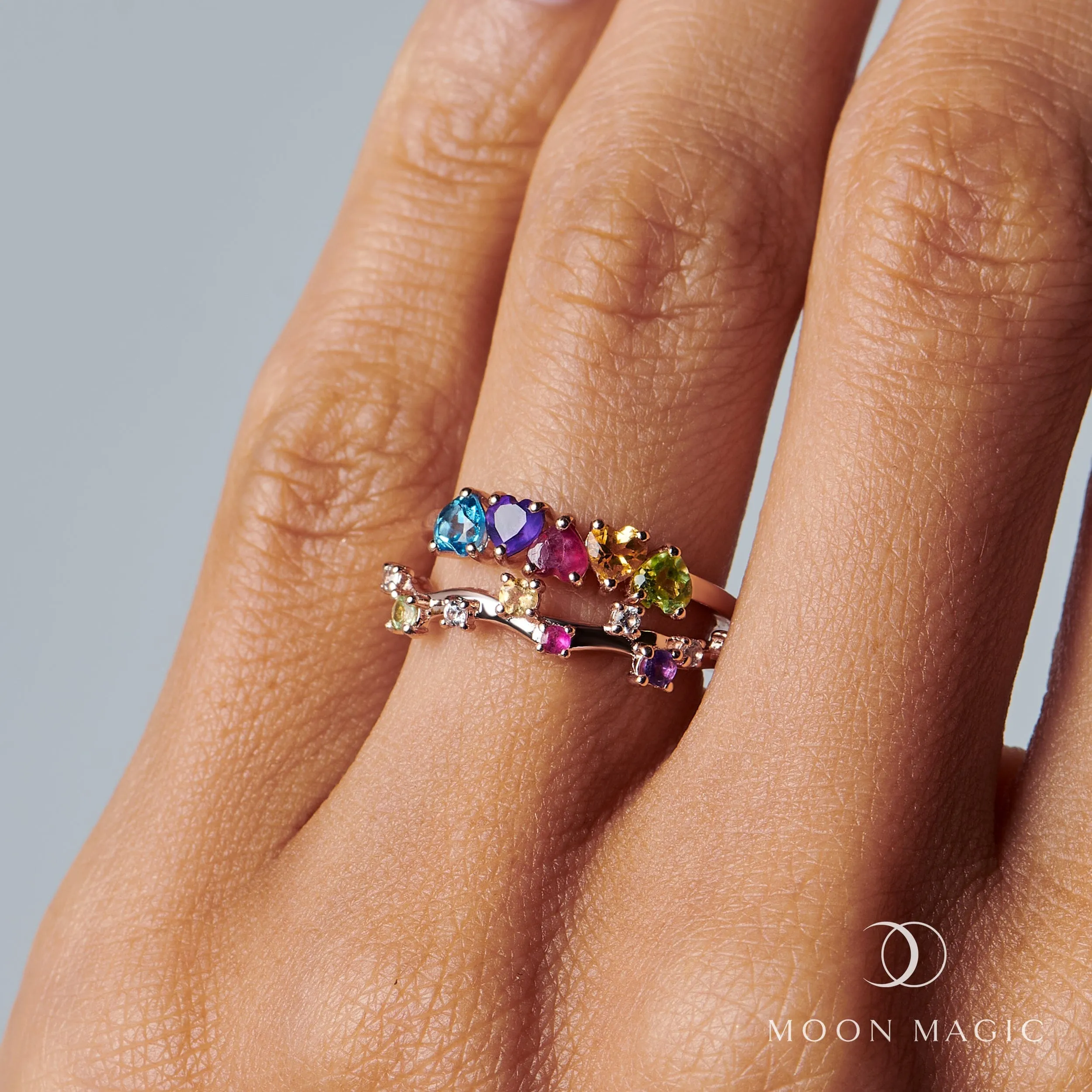 Multigemstone Ring - Lovedust Band