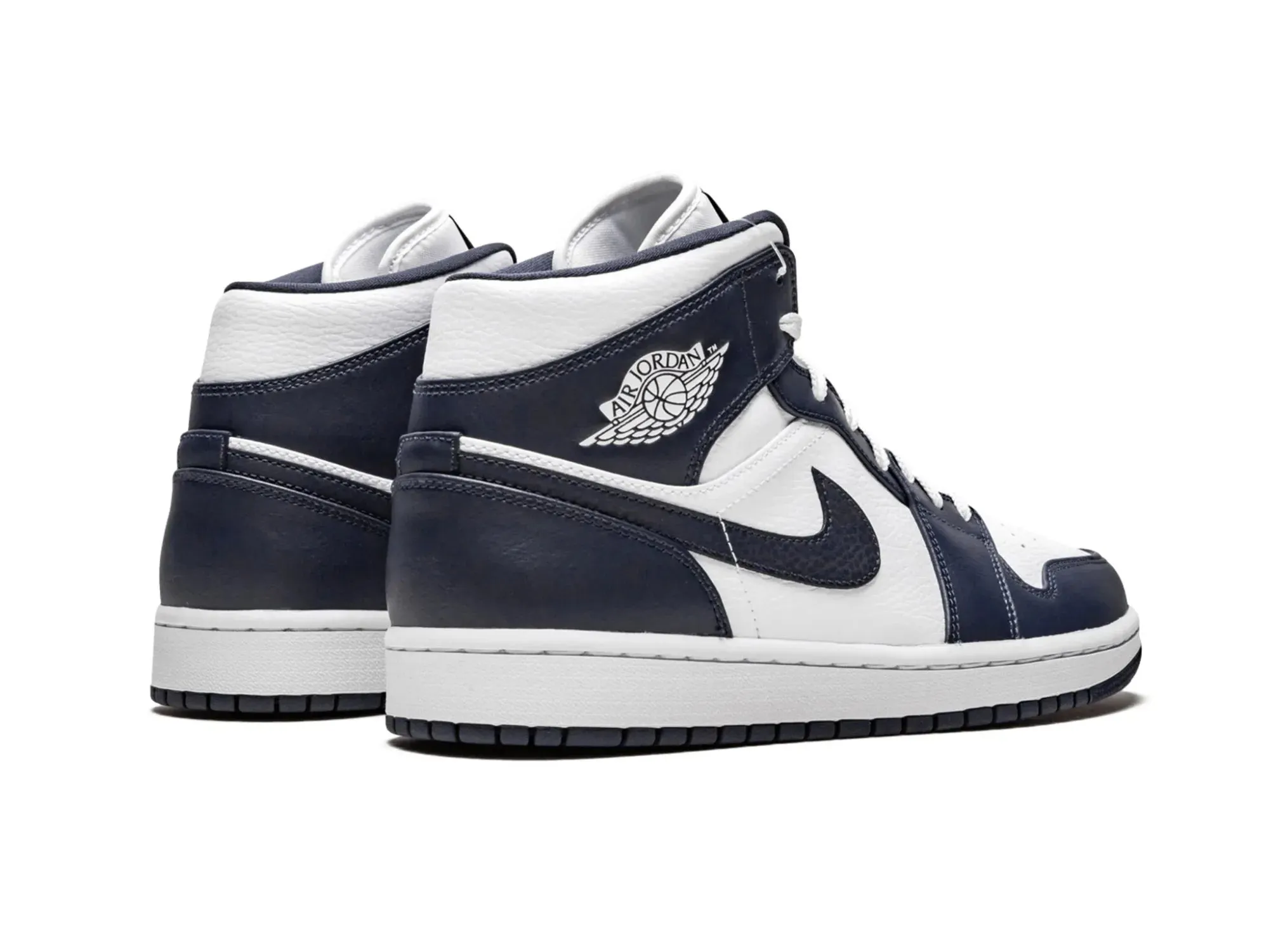 Nike Air Jordan 1 Mid "White Metallic Gold Obsidian"