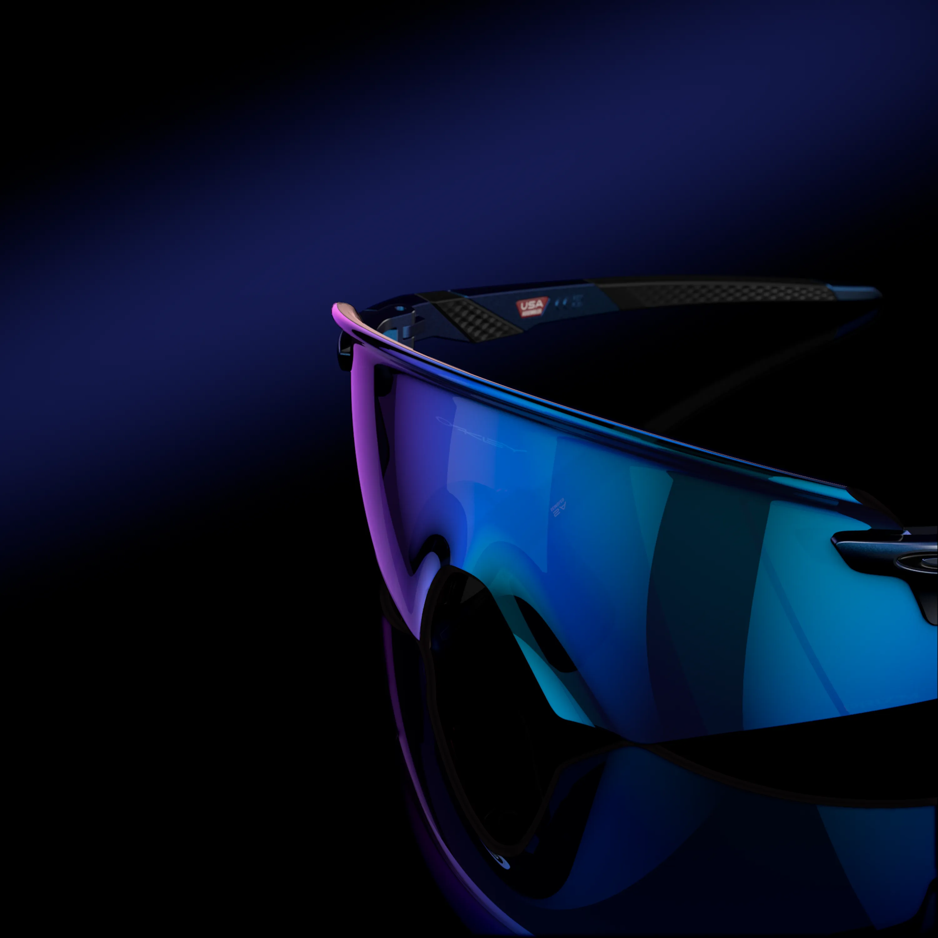 Oakley Encoder Prizm Sapphire Lenses - Matte Cyan/Blue Colorshift Frame