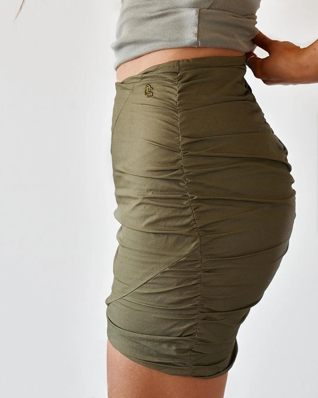 Oxford Mini Skirt - Ivy Green