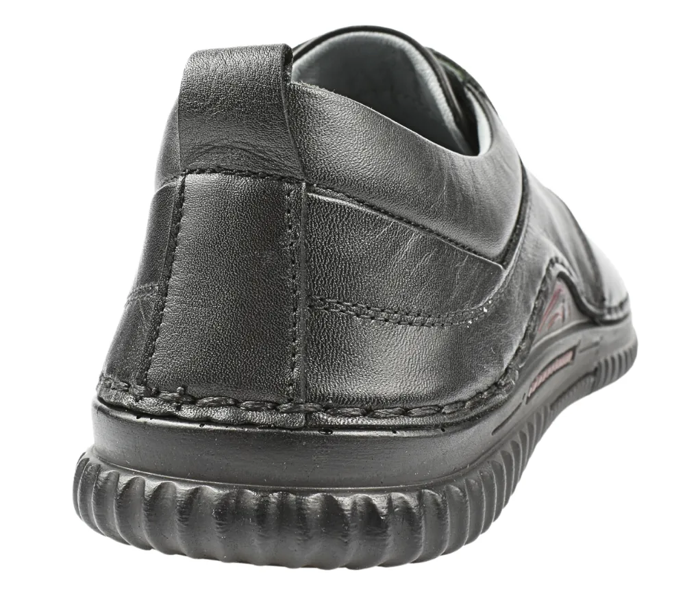 Pantofi casual, barbati, GORETTI, B41-1046 negru, piele naturala